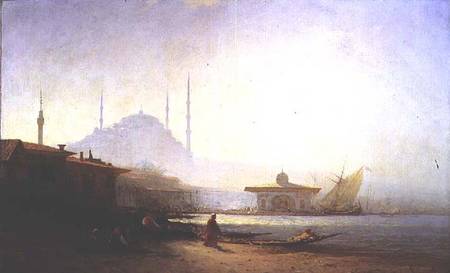 View of Istanbul van Felix Ziem