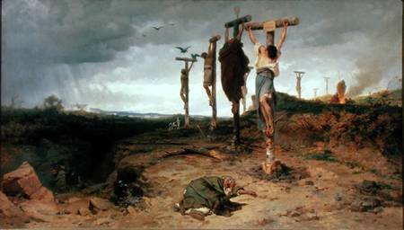 The Damned Field, Execution place in the Roman Empire van Feodor Andrejeitsch Bronnikov