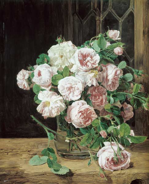 F.G.Waldmüller / Bunch of Roses / 1832 van Ferdinand Georg Waldmüller