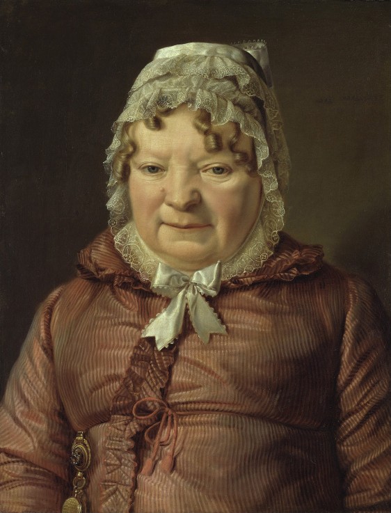 Portrait of the Mother of Captain von Stierle-Holzmeister van Ferdinand Georg Waldmüller