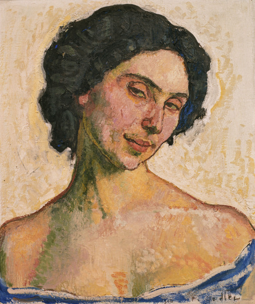 Portrait of Giulia Leonardi van Ferdinand Hodler
