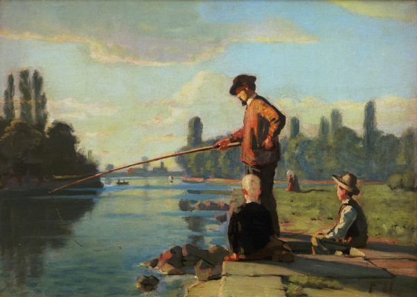 Der Angler van Ferdinand Hodler