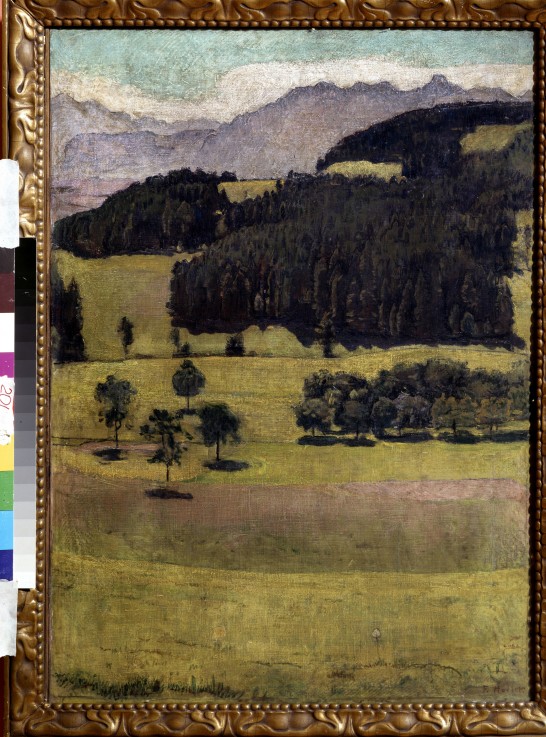 Landscape. Oaks at Stockhorn van Ferdinand Hodler