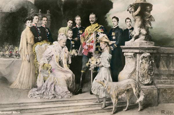 Gruppenbild der kaiserlichen Familie van Ferdinand Keller