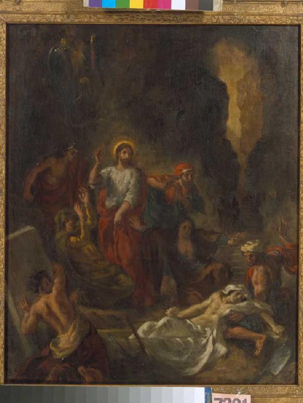 Die Auferweckung des Lazarus. van Ferdinand Victor Eugène Delacroix
