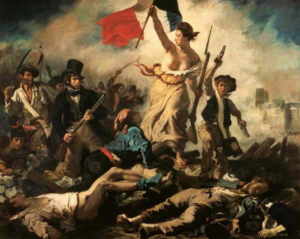 De vrijheid leidt het volk van Ferdinand Victor Eugène Delacroix