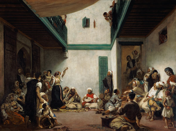 A Jewish wedding in Morocco van Ferdinand Victor Eugène Delacroix