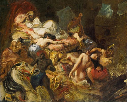 Study for The Death of Sardanapalus van Ferdinand Victor Eugène Delacroix
