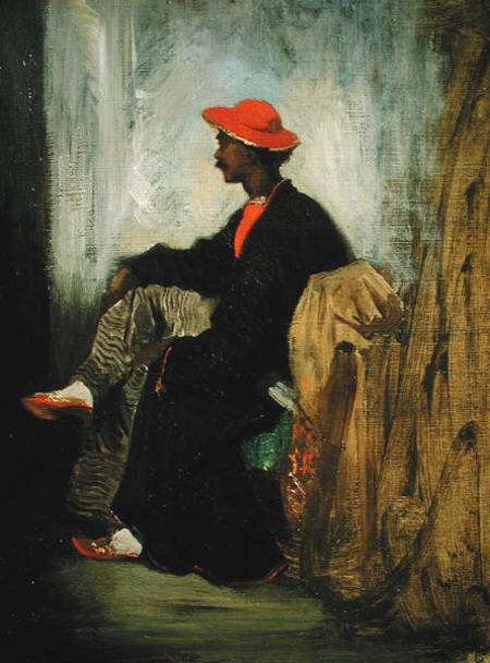 Study of an Indian from Calcutta van Ferdinand Victor Eugène Delacroix