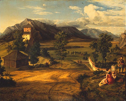 Salzburgische Landschaft van Ferdinand von Olivier