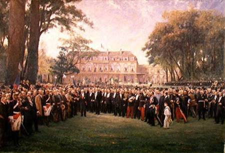 Reception of the Mayors of France at the Elysee Palace, 22nd September 1900 van Fernand Cormon