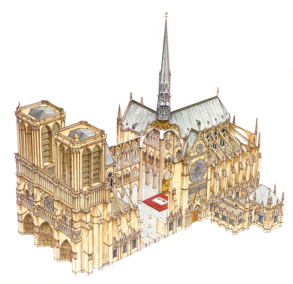 Notre-Dame Cathedral. Paris, France van Fernando Aznar Cenamor