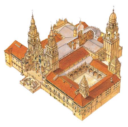 Santiago de Compostela Cathedral. Spain