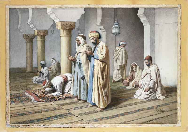 Araber beim Gebet van Filipo or Frederico Bartolini