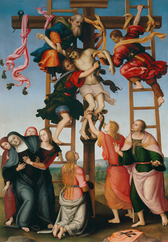 The Descent from the Cross van Filippino Lippi