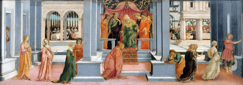 Esther before Ahasuerus van Filippino Lippi