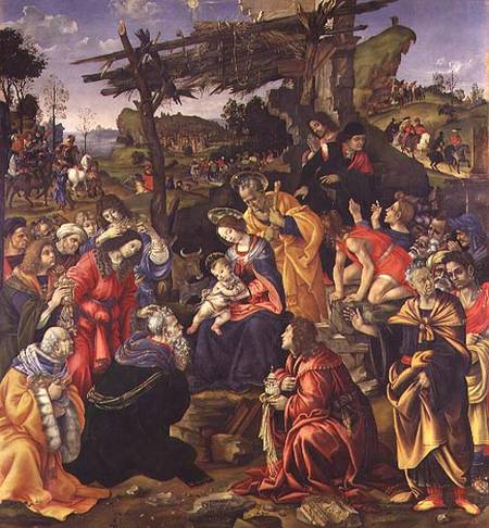 The Adoration of the Magi van Filippino Lippi