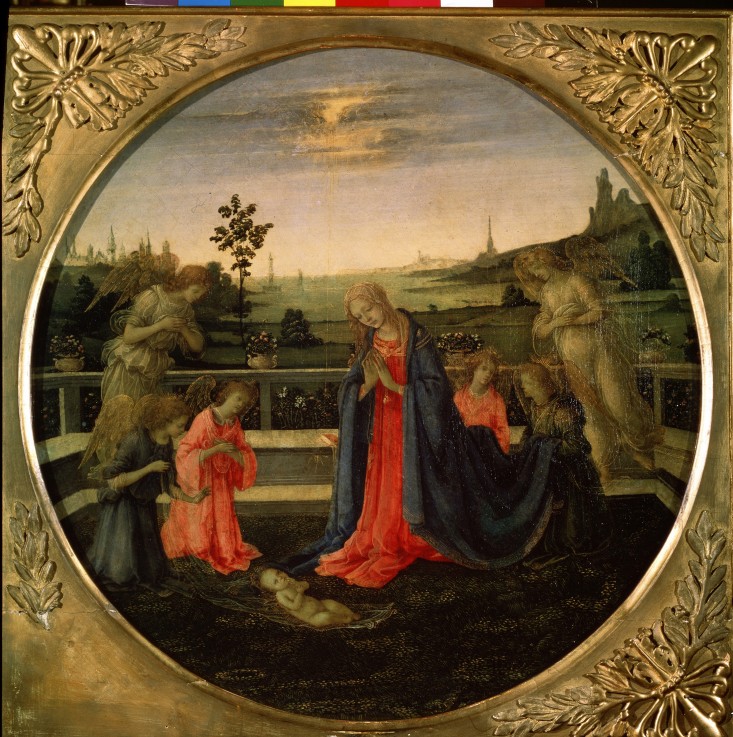The Adoration of the Christ Child van Filippino Lippi