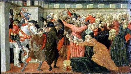 The Massacre of the Innocents, detail of a predella panel van Filippino Lippi