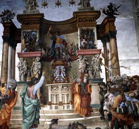 St. Philip Exorcising a Demon van Filippino Lippi