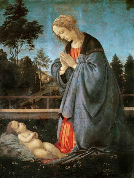 Madonna worshipping the Child, c.1477-80