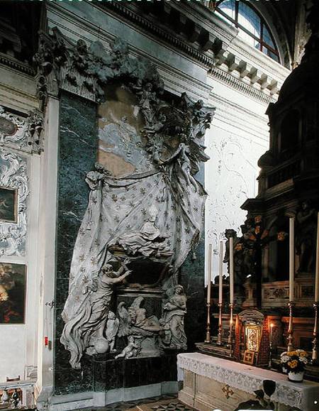 Monument to Doge Francesco Morosini (1618-94) van Filippo Parodi