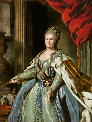 Portrait of Catherine II (1729-96) van Fjodor Stepanowitsch Rokotov
