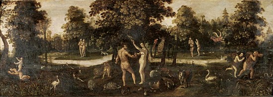 Adam and Eve Banished from Paradise van Flemish School