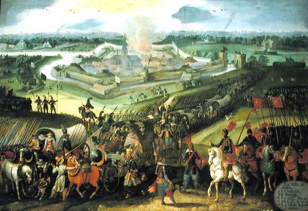 The City of Aerdres (War against the Low Countries) van Flemish School