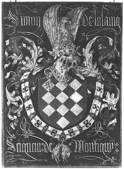 Coat of Arms of Simon de Lalaing (1405-76) Seigneur of Montigny, 1st Chapter of the Order of the Gol van Flemish School