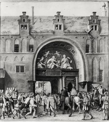 Entry of Hercule Francois of France, Duke of Alencon (1554-84) into Antwerp van Flemish School