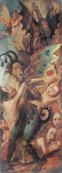 Glimpse of Hell (panel) van Flemish School