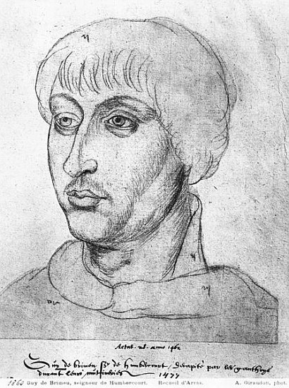Ms 266 fol.214 Guy de Brimeu, Lord of Humbercourt, from ''The Recueil d''Arras'' van Flemish School