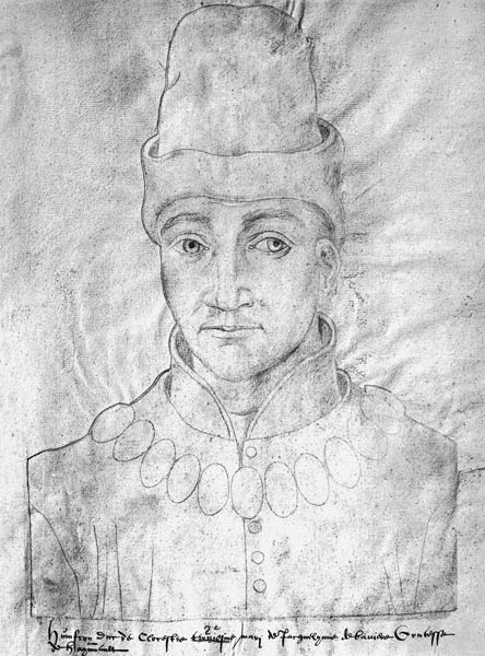 Ms 266 f.37 Portrait of Humphrey of England (1390-1447) Duke of Gloucester, from the 'Receuil d'Arra van Flemish School