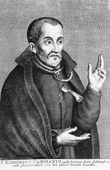 Saint Edmund Campion, from a print made Jacques Neeffs van Flemish School