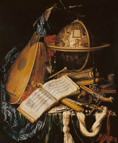 Still Life with Musical Instruments van Flemish School