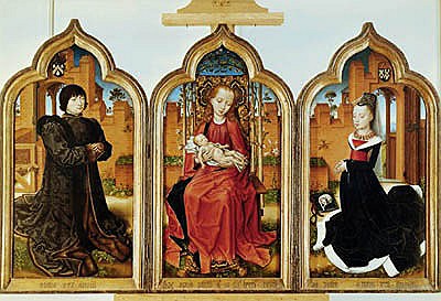 Triptych of Jean de Witte van Flemish School