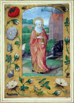 Mary Magdalene, from a Book of Hours, c.1500 (vellum)