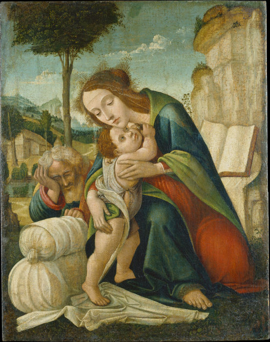 Rest on the Flight into Egypt van Florentiner Meister um 1500