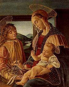 Madonna mit Jesus- und Johannesknaben Schlafzimmer Wilhelms II. in Schloss van Florentinisch (Umkreis Botticelli)