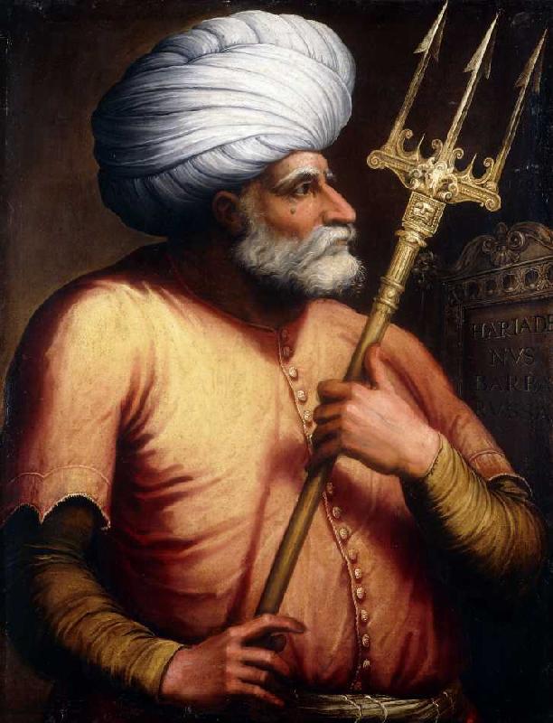 Portrait des osmanischen Herrschers Khair-ad-Din Barbarossa van Florentinische Schule