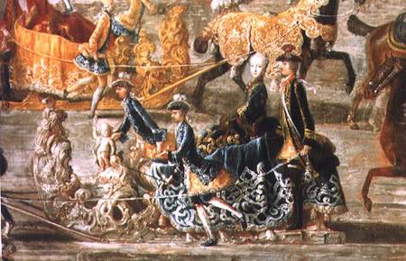 The Imperial Sleigh Ride on the occasion of the marriage of Emperor Joseph II of Austria to his 2nd van F.M.A. Auerbach