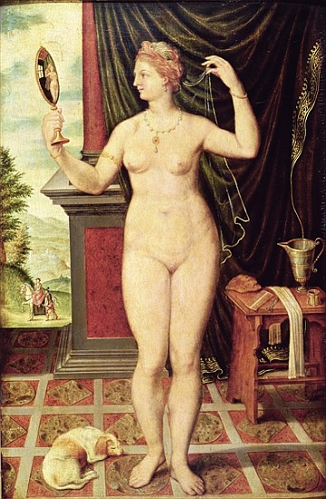 Venus with a Mirror van Fontainebleau School