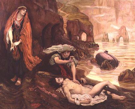 The Finding of Don Juan by Haidee van Ford Madox Brown
