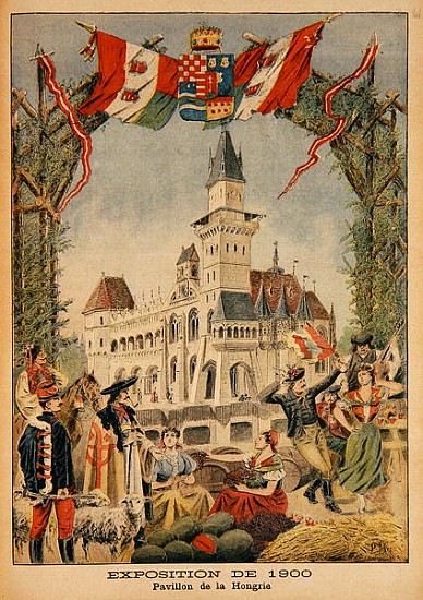 The Hungarian Pavilion at the Universal Exhibition of 1900, Paris, illustration from ''Le Petit Jour van Fortune Louis Meaulle