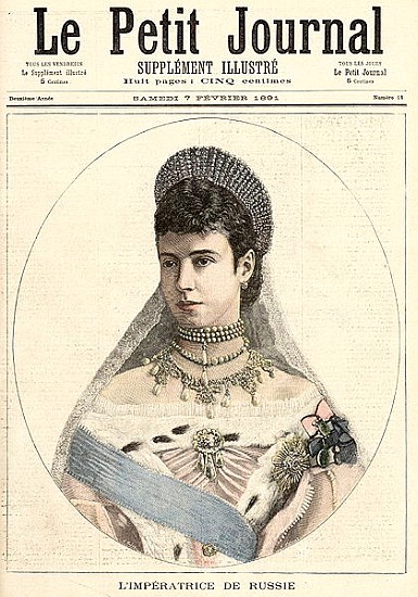 Empress of Russia, from ''Le Petit Journal'', 7th February 1891 van Fortune Louis Meaulle