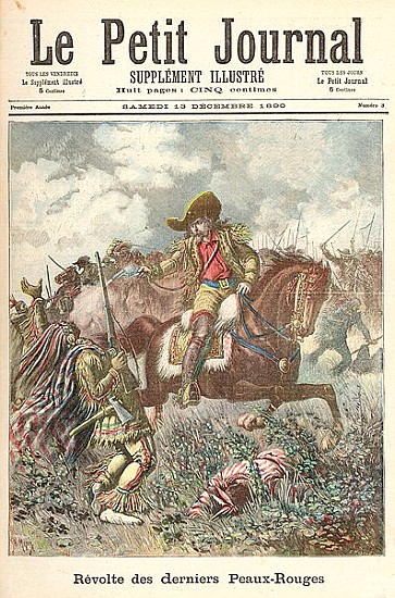 Revolt of the Last of the Redskins, from ''Le Petit Journal'', 13th December 1890 van Fortune Louis Meaulle