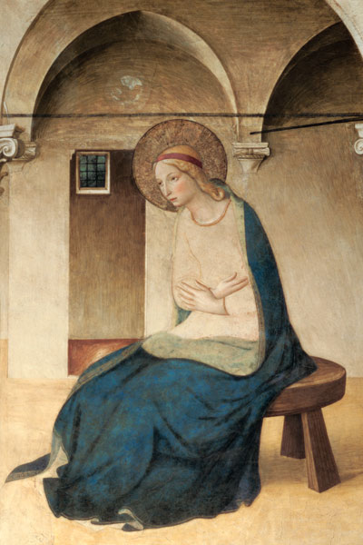 The Annunciation, c.1438-45 (detail of 29030) van Fra Beato Angelico