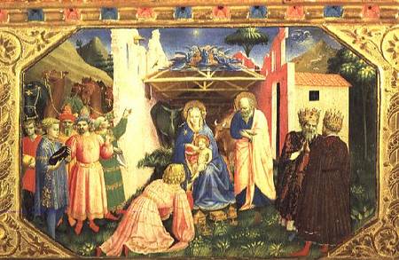 Adoration of the Magi, from the predella of the Annunciation Altarpiece van Fra Beato Angelico