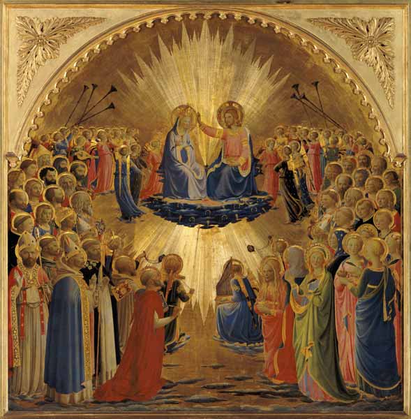 The Coronation of the Virgin van Fra Beato Angelico
